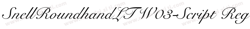 SnellRoundhandLTW03-Script Regular字体转换